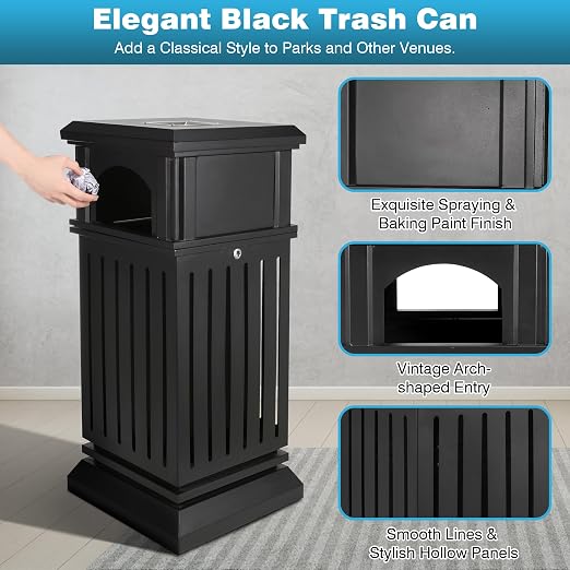 IRONWALLS Commercial Trash Can - Image 5