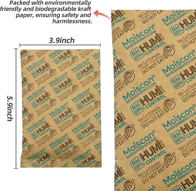 60 Gram 5 Pack 69% Two-Way Humidity Control Packs, Size 60 - Image 4