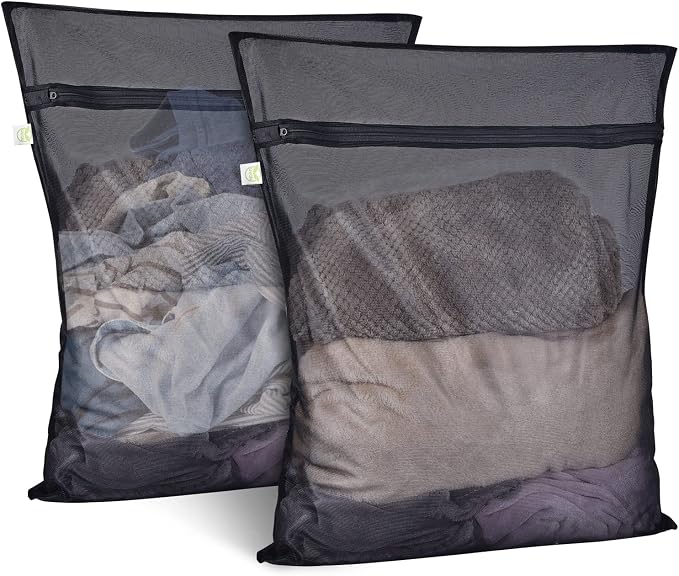 2 Pack Mesh Laundry Bags 24 x 32 inch Laundry Garment Bag Mesh Large Lingerie by OTraki