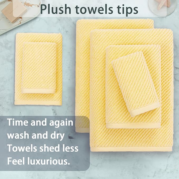 VOOVA & MOVAS Yellow Bath Towels - Image 5