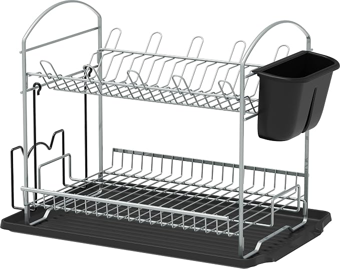 SIMPLE HOUSEWARE 2-Tier Dish Rack - Image 2