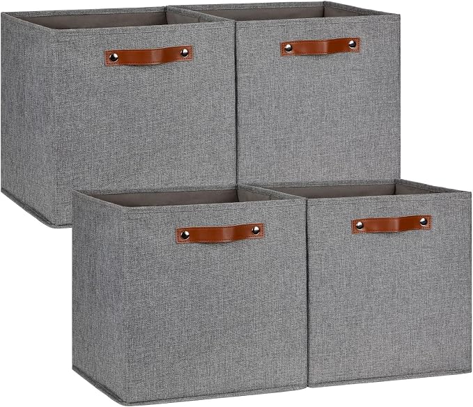 DULLEMELO Fabric Storage Cubes, 13 inch Cube Stroage Bins by DULLEMELO