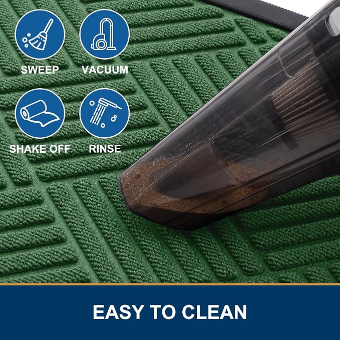 Smiry Half Circle Front Door Mat Outside Entrance, Heavy Duty Outdoor Indoor - Image 6
