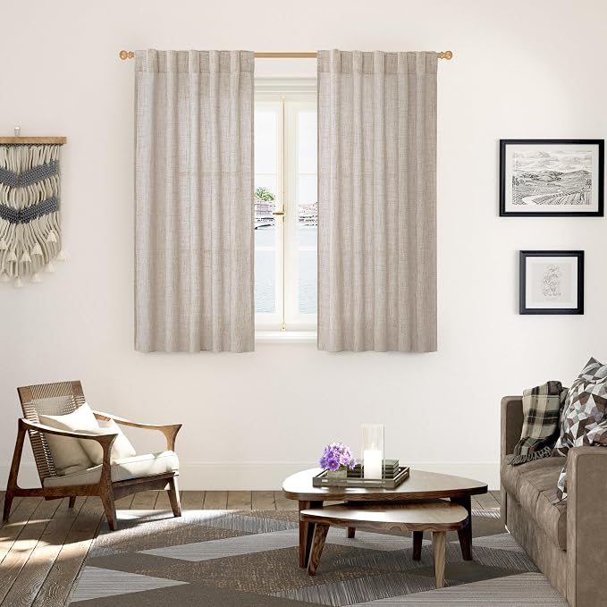 YoungsTex Linen Curtains 48 Inch Length - Image 8