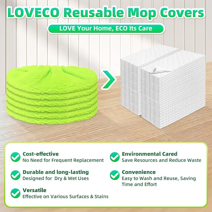 Reusable Mop Pads fit Swiffer Sweeper Mop - Image 7