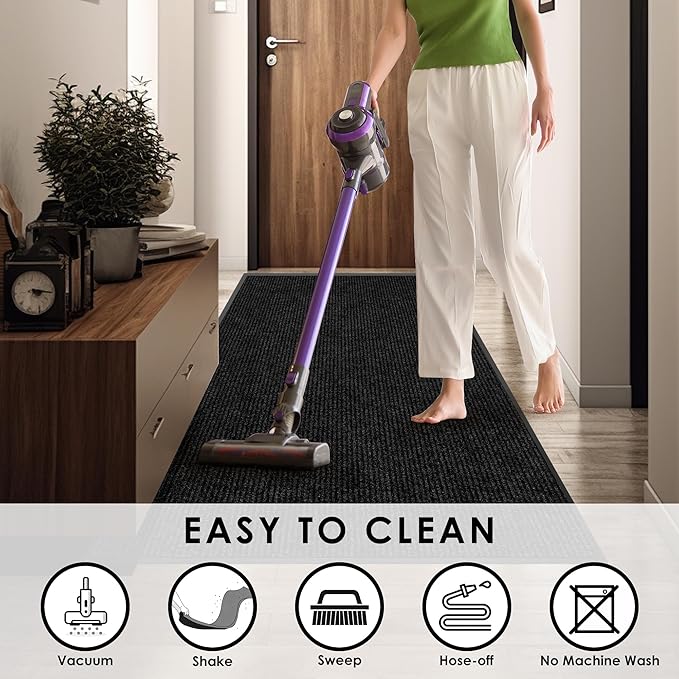 3′ x 34′ Front Door Mat Indoor Outdoor Entrance, Commercial Floor Mat Heavy - Image 6
