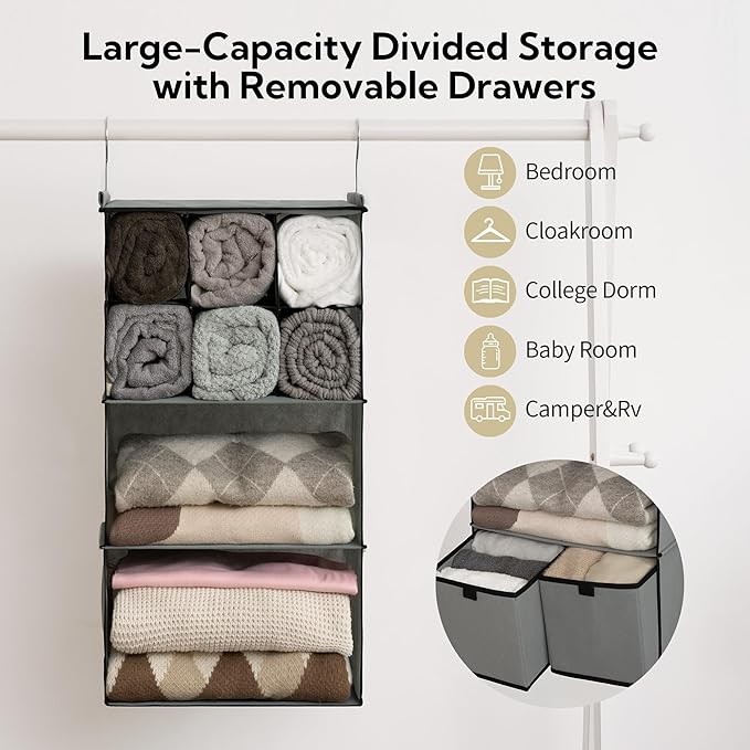 GRANNY SAYS Hanging Closet Organizer - Image 5