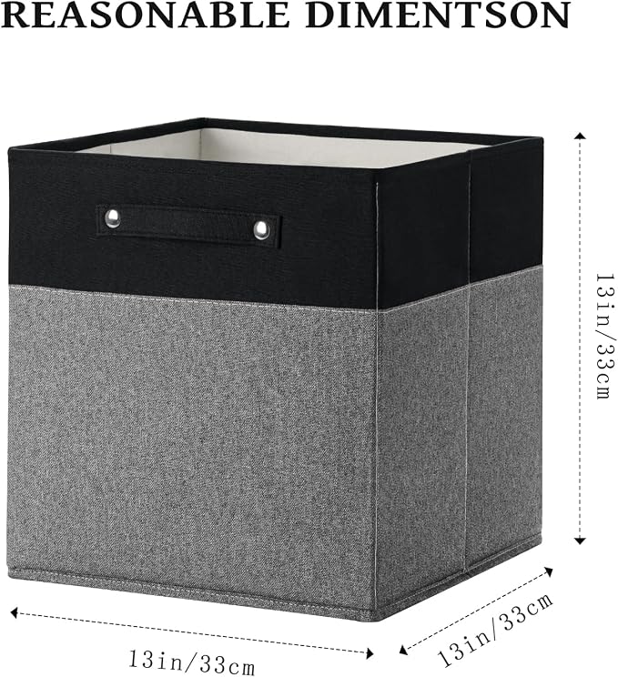 13 x 13 Inch Fine Linen Storage Bins - Image 3
