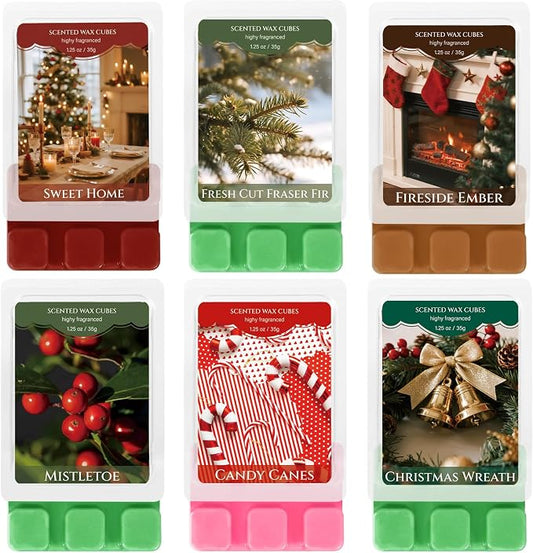 SCENTORINI Christmas Wax Melts, Scented Wax Melts 6 Pack by SCENTORINI