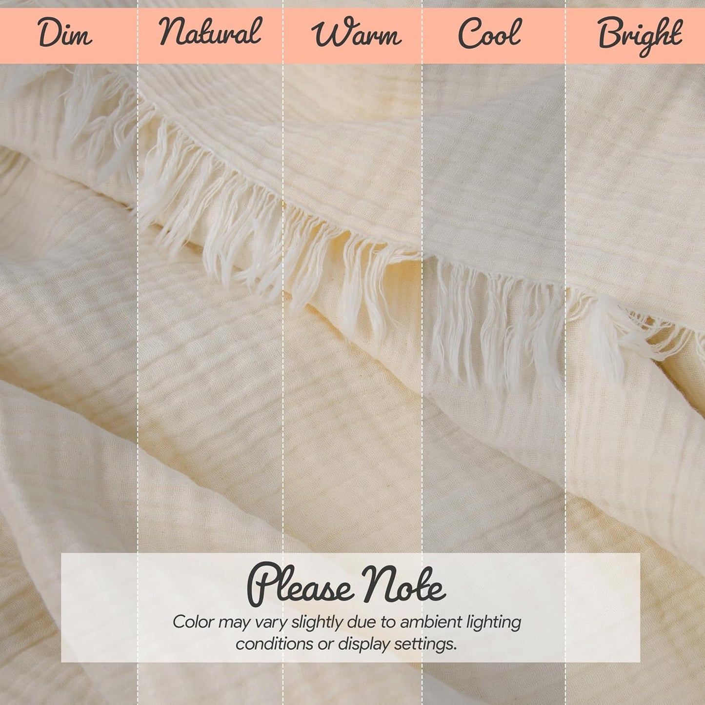 Washable Sofa Cover %100 Pure Cotton, Gauze Couch Covers for Sectional, 3 Seater, L Shape, U Shape Sofa, Large 4 Layered Natural Muslin Fabric, Cloud Like Couch Cover (Cream, 95x118" / 240x300 cm)