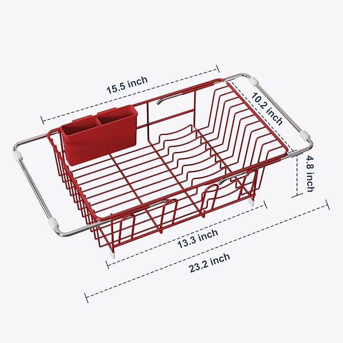 JASIWAY Dish Drying Rack in Sink, Dishes Drainers - Image 7