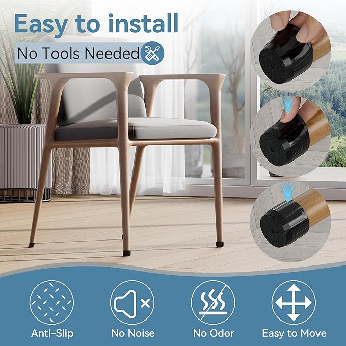 24PCS Silicone Chair Leg Floor Protectors - Image 4