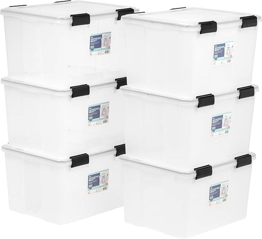 IRIS USA 47 Quart WEATHERPRO Plastic Storage Bins by IRISUSA