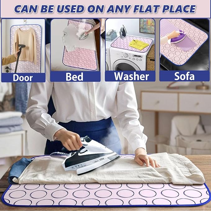Portable Ironing Mat for Table Top Ironing Pad for Countertop Thick Ironing - Image 2