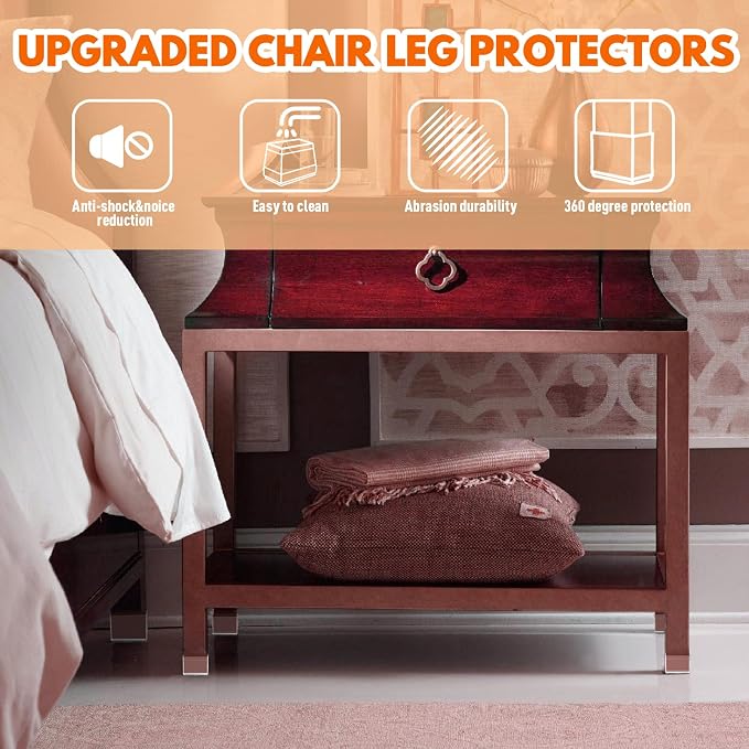 Rectangle Chair Leg Protectors for Hardwood Floors - Image 7