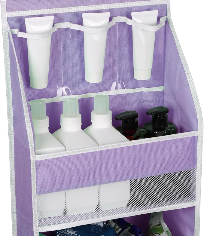 Univivi 5-Shelf Fabric Door Storage Over Door Hanging Organizer - Image 4
