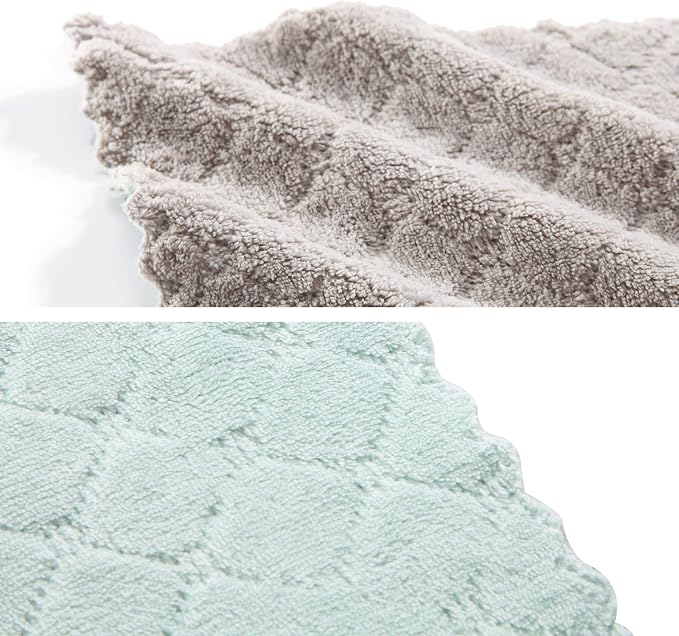 Hypermotion Microfiber Cleaning Cloth, Kitchen Towels, Double-Sided Microfiber - Image 5