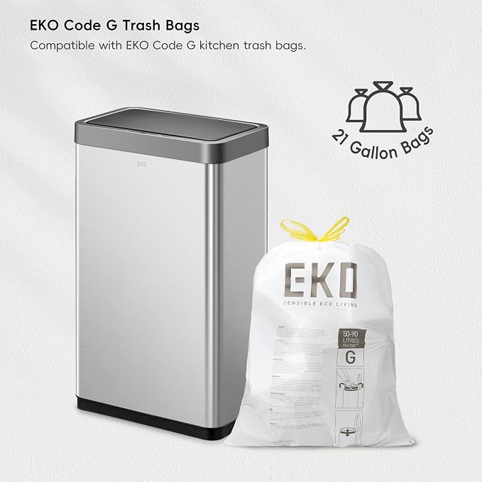 EKO Mirage X 80 Liter / 21.1 Gallons Motion Sensor Trash Can, Automatic Large - Image 7