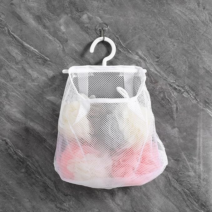 Cabilock 2pcs Multi-functional Hanging Mesh Bag Breathable Laundry Storage Bag - Image 2