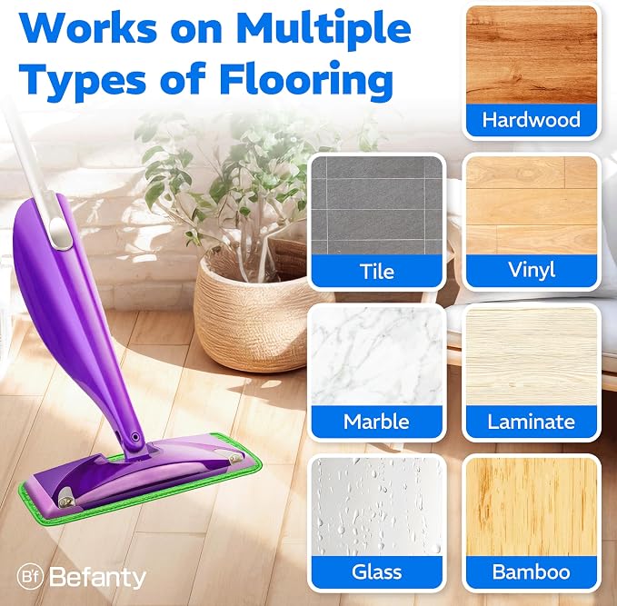 2 Pack Reusable Microfiber Mop Pads, Compatible - Image 5