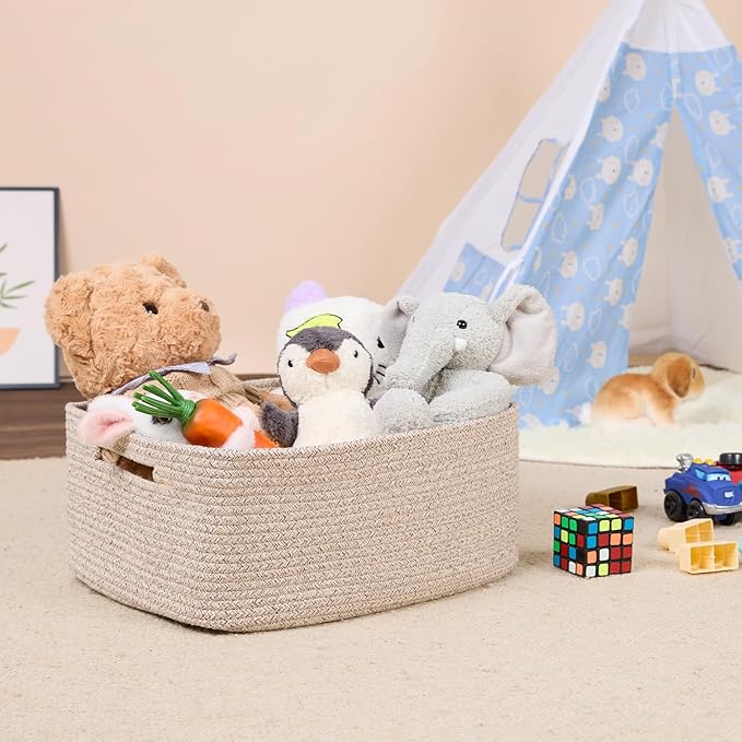 Large Storage Baskets for Shelves, Closet Organizers Bins for Clothes Blanket - Image 5