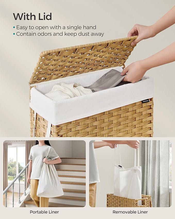 SONGMICS Slim Laundry Hamper - Image 3