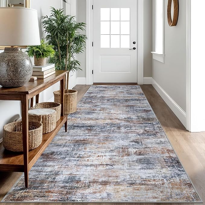 IOHOUZE Abstract Runner Rug 3x10 Ft Washable Runners by iOhouze
