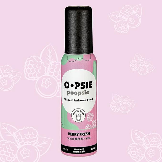OOPSIE POOPSIE - Berry Fresh Before & After You Go Toilet Spray 2oz - Portable - Image 2