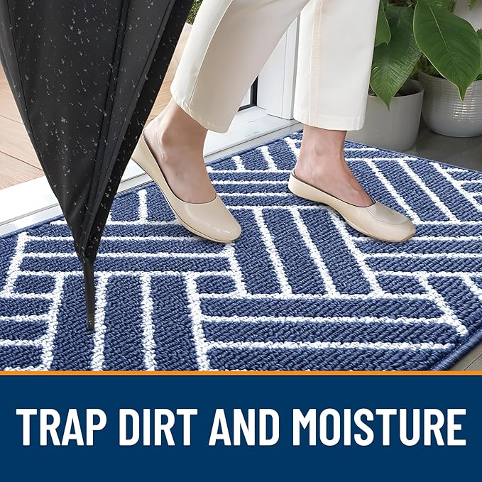 OLANLY Indoor Door Mat, 32x20 Inch, Dirt Resistant and Absorbent, Non-Slip - Image 2