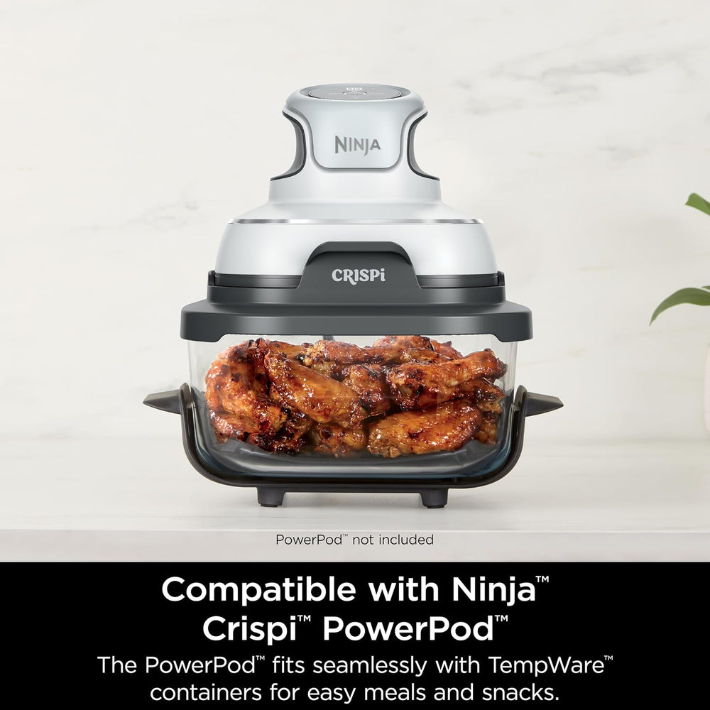 Ninja 4Qt CleanCrisp Glass Container with Storage Lid, Crispi, XSKSFN4QT