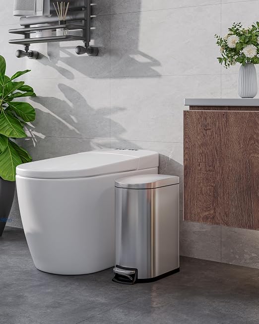 Garvee 13 Gal and 2.6 Gal Stainless Steel Trash Can Combo Set, Rustproof - Image 9