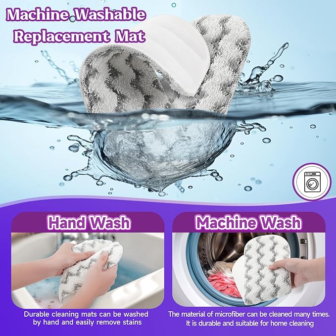 8 Pack Reusable Mop Replacement Pads Compatible - Image 5