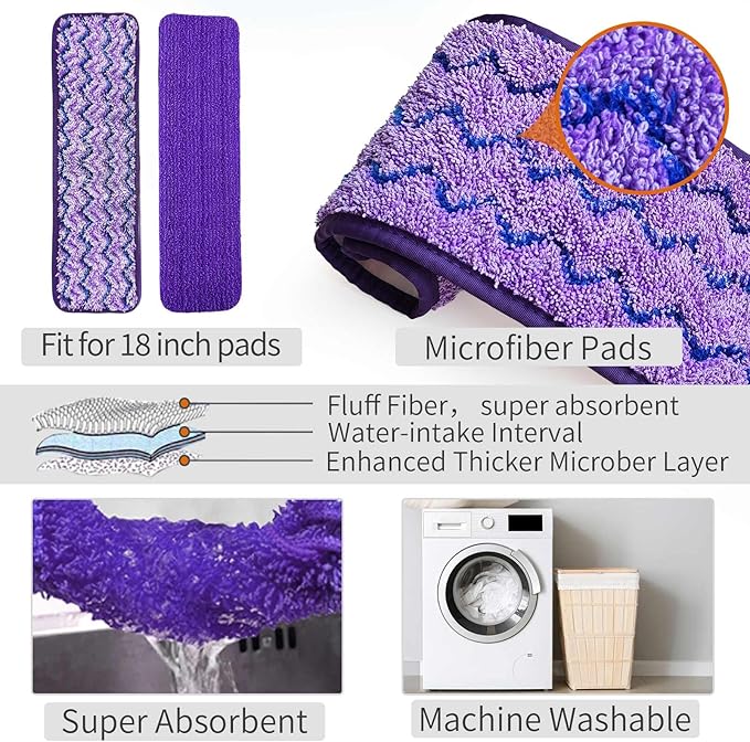 Mops for Floor Cleaning, Wet and Dry Spray Mop - Image 3