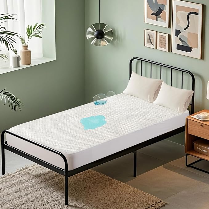 BEDLORE Waterproof Twin XL Mattress Protector, Noiseless Mattress Cover by Bedlore