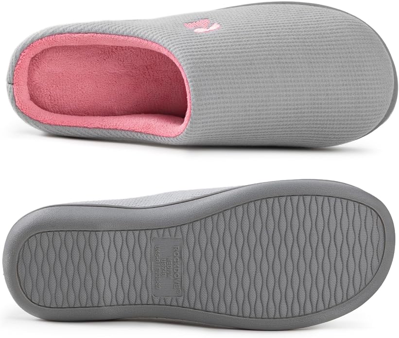 RockDove Women's Original Two-Tone Memory Foam Slipper - Image 2