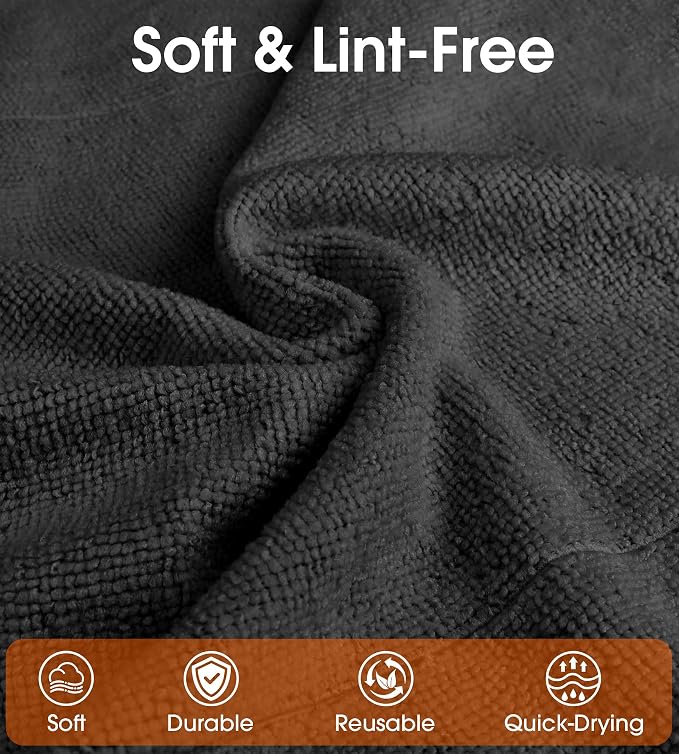 Roll of Microfiber Cleaning Cloth –100 Pack, Tear Away Microfiber Towels - Image 3