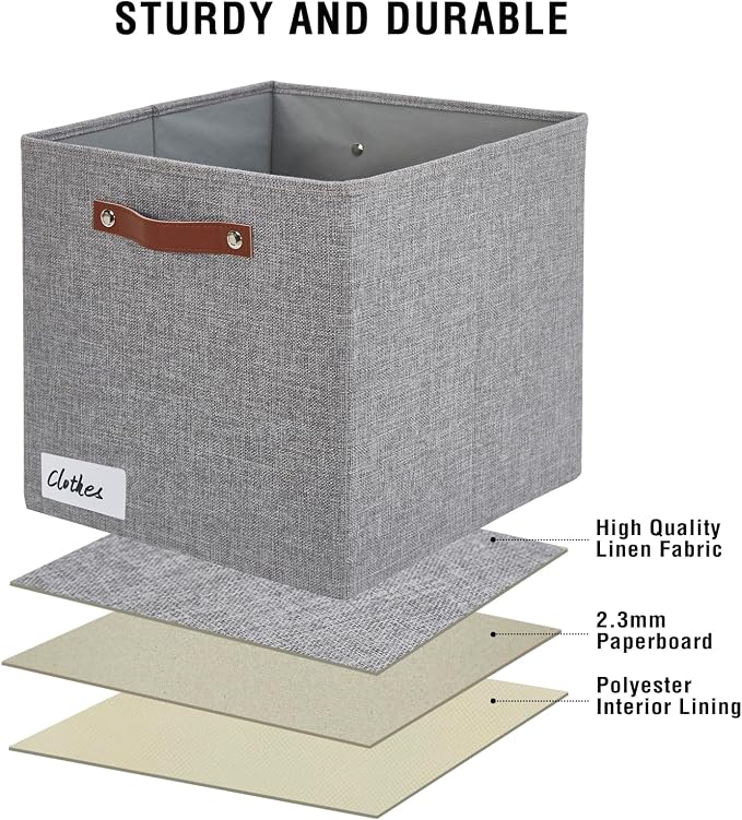 Collapsible Fabric Storage Cube Bins - Image 5