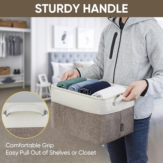 BALEINE 3 Pack Fabric Storage Bins - Image 8