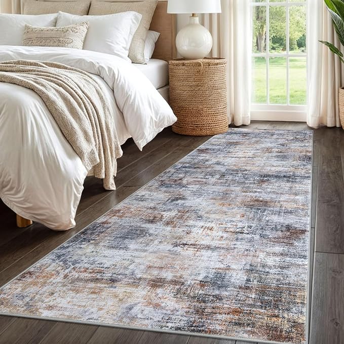 IOHOUZE Abstract Runner Rug 3x8 Ft Washable Runners - Image 8