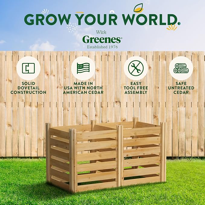 Greenes Fence Cedar Wood Composter - Image 6