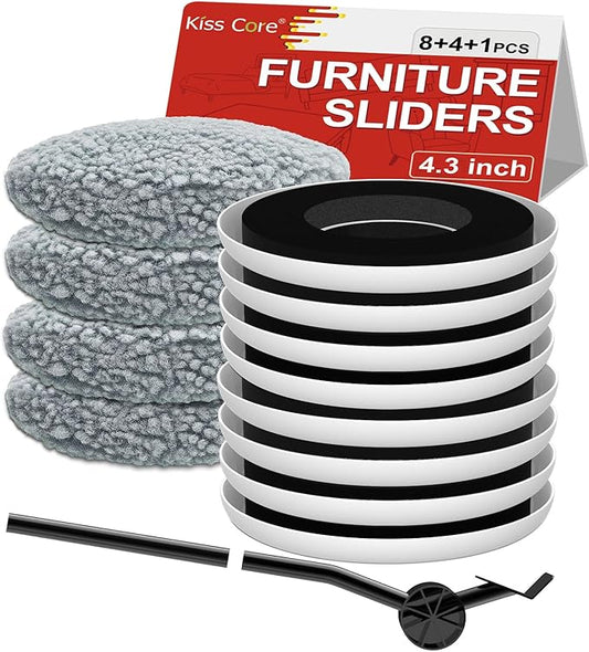 New Upgrade Furniture Sliders, Round Moving Pads by KissCore