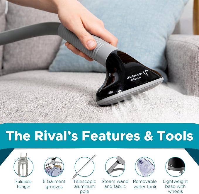 Steam & Go - The Rival Handheld Steamer - Upright Fabric Steamer - Image 4