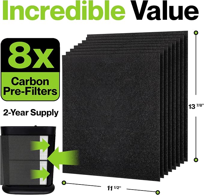 Durabasics 8 Pack Replacement Prefilter - Image 3