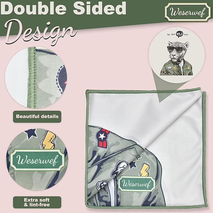 WESERWEF Design Microfiber Glasses Cleaning Cloth – Premium Cleaning Cloth - Image 3