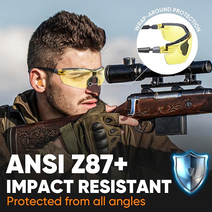 TICONN Anti-Fog Safety Glasses for Men and Women, ANSI Z87.1 Scratch Proof Eye - Image 2