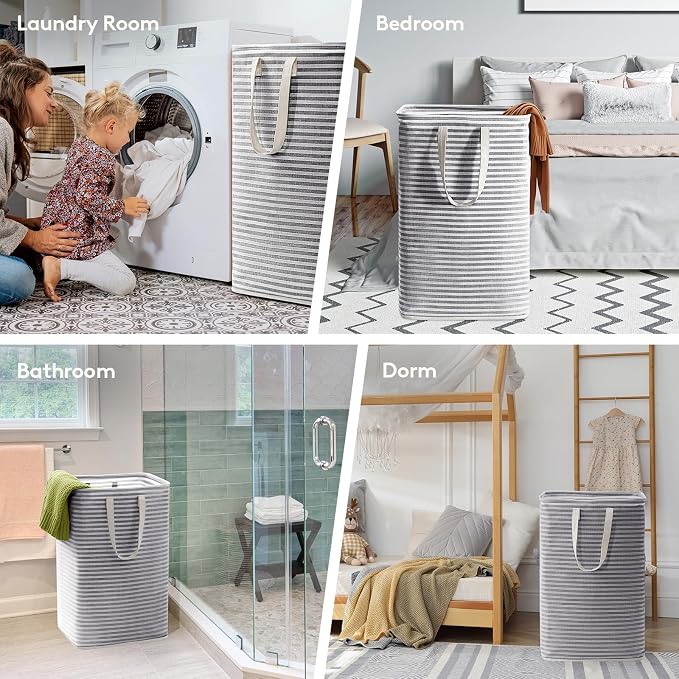 Lifewit 6 Pack Laundry Hamper Large Collapsible Laundry Baskets, Freestanding - Image 6