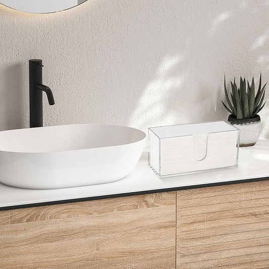 Acrylic Paper Towel Dispenser, Paper Towel Holder Countertop Clear Multi - Image 2