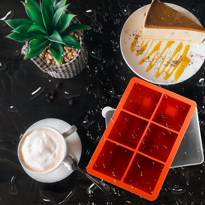 Silicone Ice Cube Trays with Lids, Large Square Ice Cube Molds - Image 7