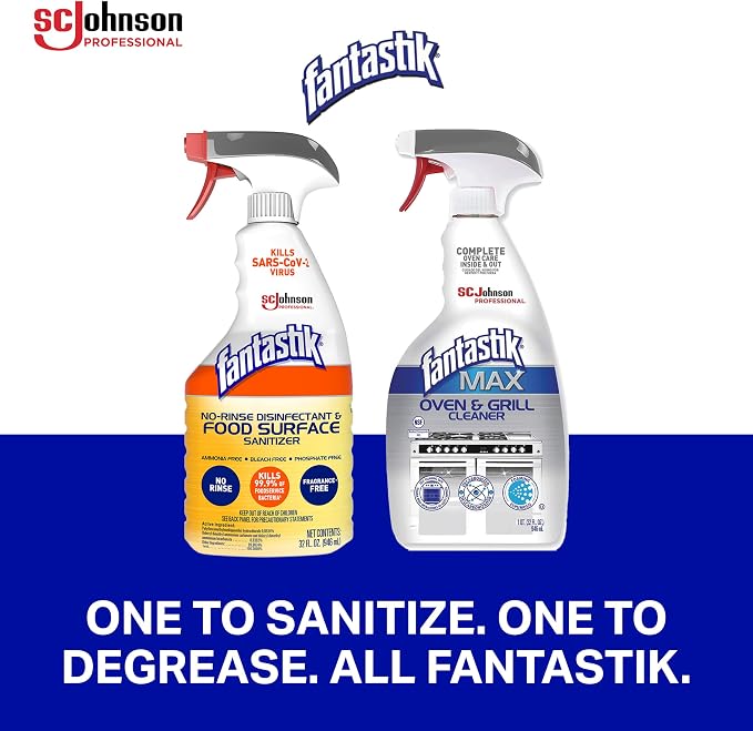SC Johnson Professional Fantastik Max Oven & Grill Cleaner Spray, Cleans Inside - Image 9