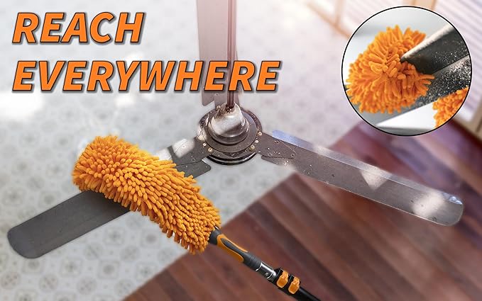 36 Foot High Reach Telescoping Duster Kit and Vinyl Siding Brushes - Image 5